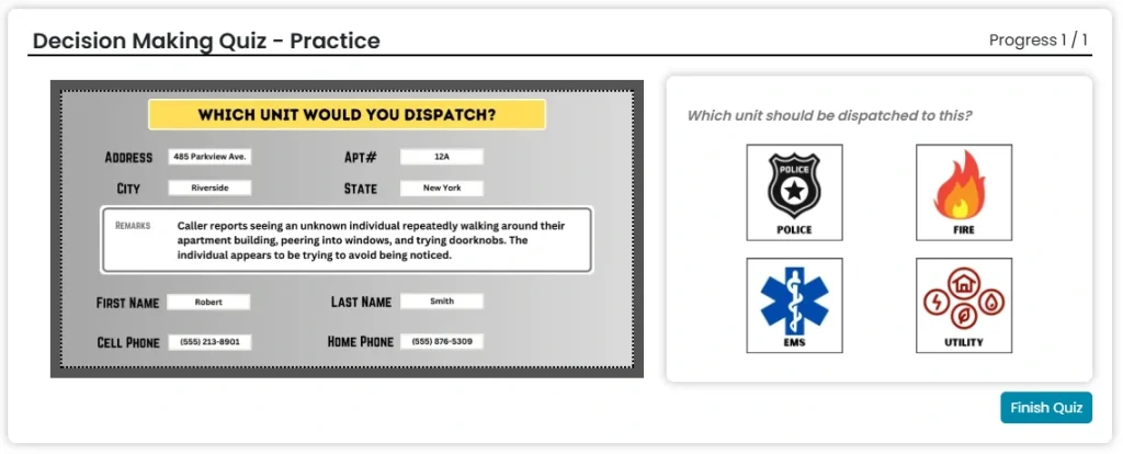 CritiCall Decision Making Sample