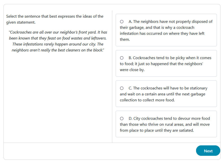 TSA Written Skills Practice Test [Legacy Format]