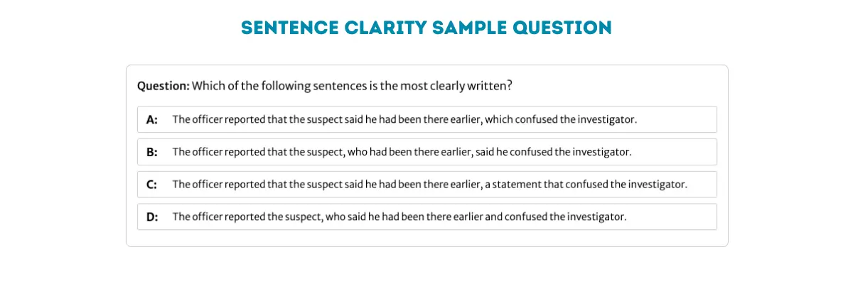 PELLET B Sentence Clarity Sample Question