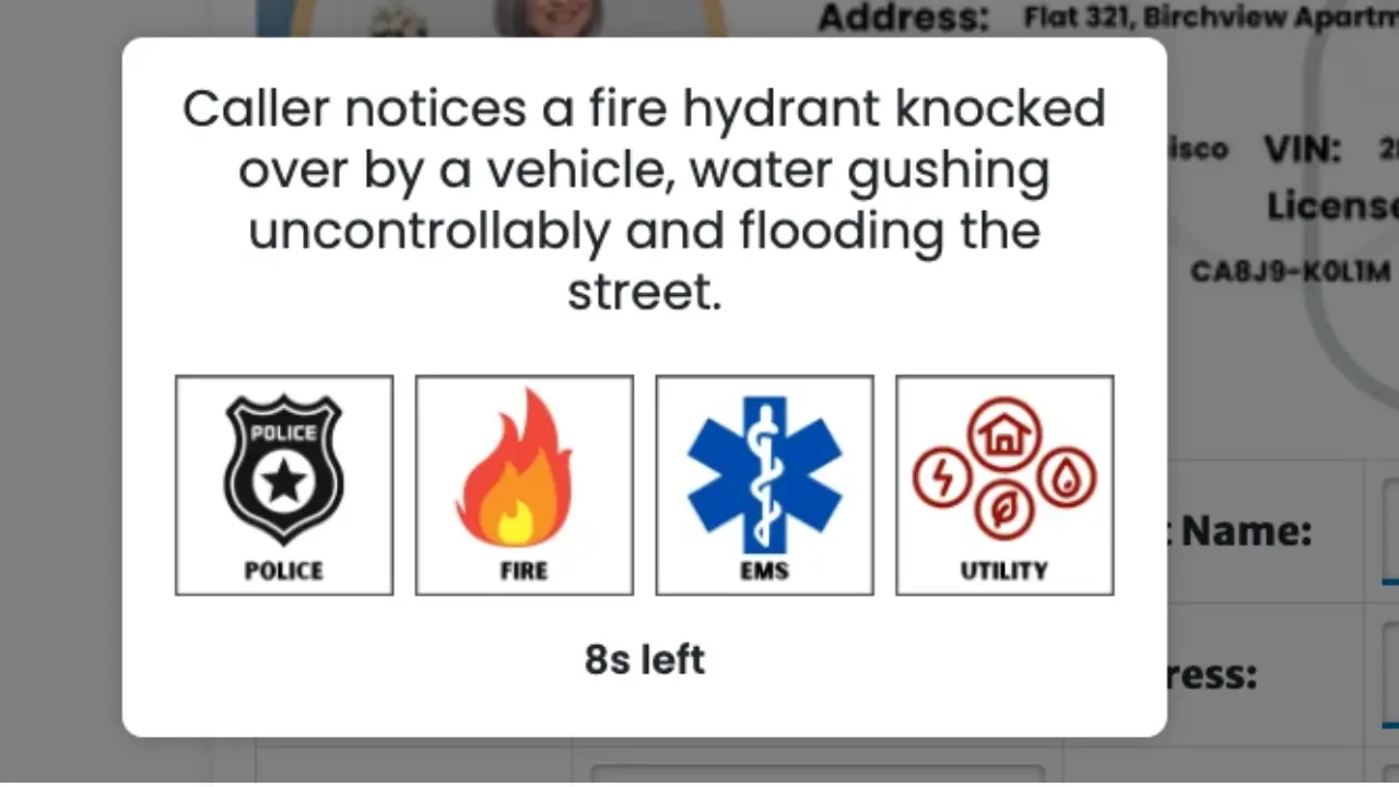 CritiCall Multitasking Quiz Screenshot