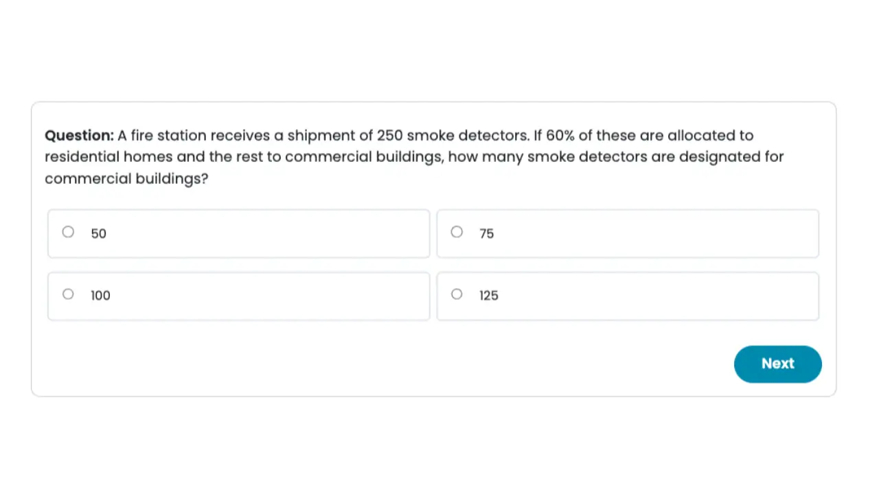 FCTC Math Practice Question